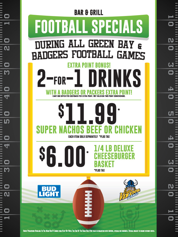 Game Day Football Specials