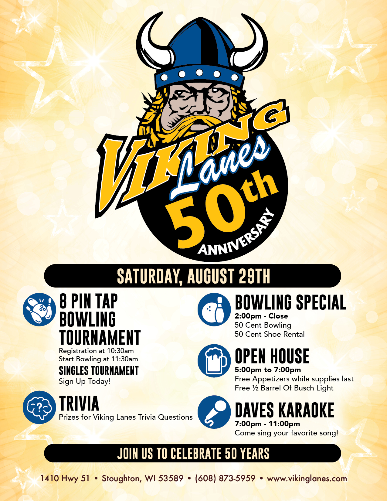 Viking Lanes 50th Anniversary Party